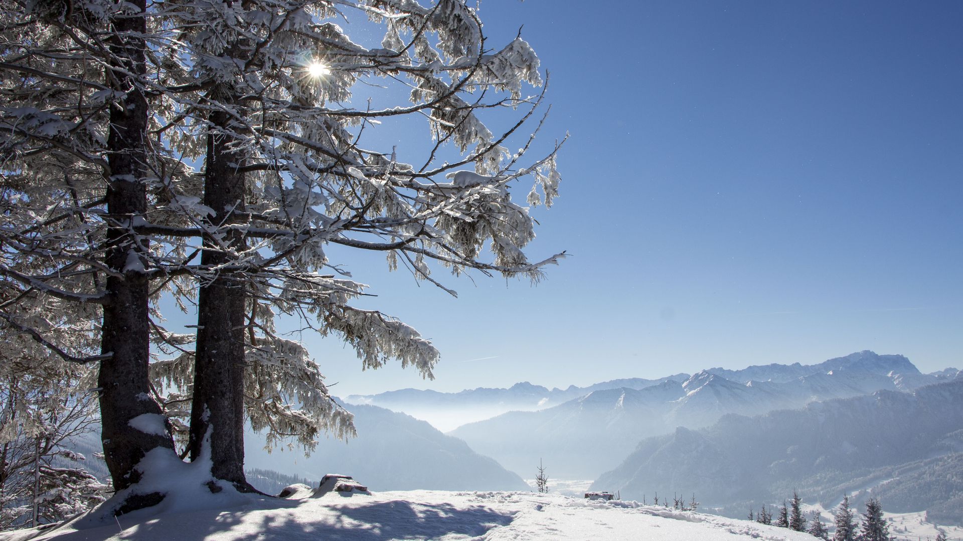 Blick Hörnle Richtung Zugspitze