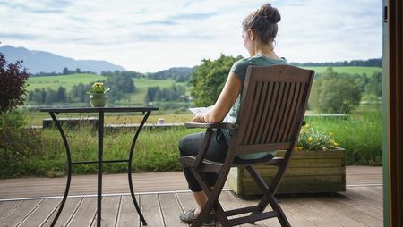 Terrasse im Parkhotel am Soier See