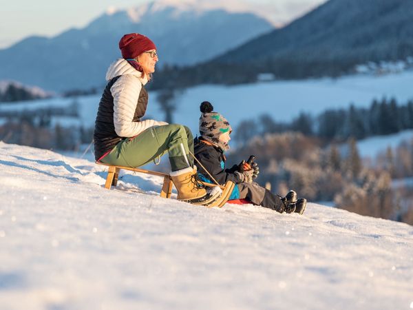 Rodeln in den Ammergauer Alpen
