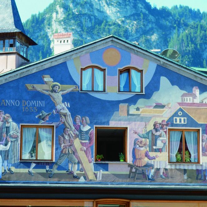 Lüftlmalereien in Oberammergau