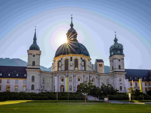 Kloster Ettal in den Ammergauer Alpen