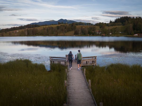 Wanderer am Soier See